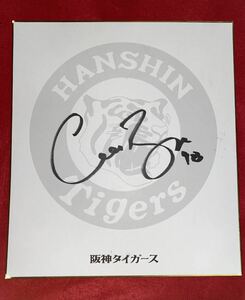 Art hand Auction 阪神 98 ブルワー C.BREWER 直筆サイン 球団オリジナル色紙, 野球, 記念品, 関連グッズ, サイン