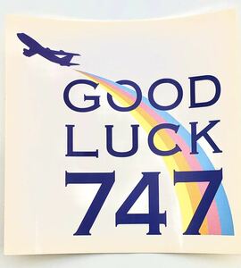 [ fan certainly .]GOOD LUCK 747 limitation sticker seal not for sale new goods [ flour certainly ]GOOD LUCK 747, non goods, all new.