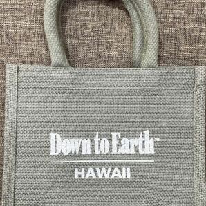 ハワイエコバッグ オーガニックスーパー ダウントゥーアース Down to Earth mini tote ミニトート グレー色 新品 現品限り