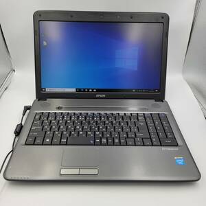 ★動作確認済 中古★ 15.6 EPSON ノートPC NJ3700E Celeron 1000M Windows 10pro 4GB HDD 320GB Office (012)