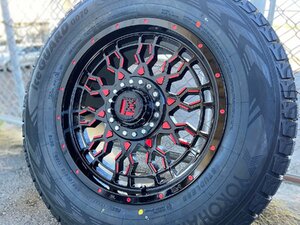 国産スタッドレス ハイラックス サーフ パジェロ 17インチ ヨコハマ アイスガード G075 265/65R17 タイヤホイールセット 1台分