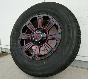 スタッドレス デリカD5 エクストレイル タイヤホイール 16インチ DeathRock ダンロップ winterMAXX SJ8+ 215/65R16 215/70R16 225/70R16