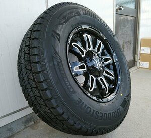 スタッドレス プラド ハイラックス FJ サーフ H3 タイヤホイールセット ブリヂストン ブリザック DM-V3 265/70R17 265/65R17 Balano