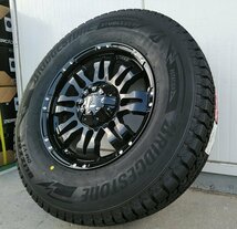 ブリヂストン スタッドレス ブリザック DM-V3 265/70R17 265/65R17 プラド ハイラックス FJ サーフ H3 タイヤホイールセット Balano_画像5