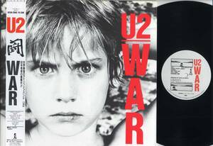 LP☆U2/闘 WAR(帯付/ISLAND,R25D-2085,￥2,500,'83)☆POLYSTAR/WITH OBI