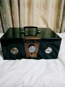 【内田洋行 TOHO CASH BOX 金庫】昭和レトロ/ポータブル キャッシュボックス/36×25.5×H16cm