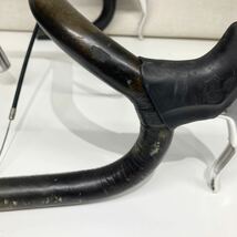 3ttt PARIS-ROUBAIX ハンドル PODIUM ステム Campagnolo ブレーキレバー レザー巻 ドロップハンドル パリルーベ_画像7