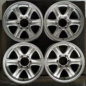 管理番号：S7-207【4本価格】【17×7.5J 6x139.7 ET+30 ハブ110】weds KEELER・ランクル ハイエース等・店頭直接引取可能・購入・下取可能