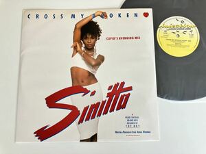 【TOY BOY MEGAMIX収録/美品】Sinitta / Cross My Broken(Cupid's Avenging Mix,Inst Mix)12inch CNR RECORDS 234.854 88年EUROBEAT,Hi-NRG