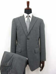 HH【テーラーフクオカ Tailor Fukuoka】 シングル2ボタン オーダースーツ (メンズ) size48~50相当 ミディアムグレー系 無地 ●28RMS6173●