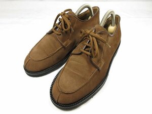 【バーニーズニューヨーク BARNEYS NEWYORK】 スエードレザー ドレスシューズ 紳士靴 (メンズ) size39 ブラウン系 ●18MZA3432●