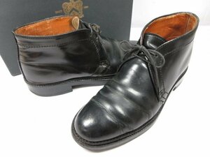 HH【ALDEN オールデン】 1340 コードバン チャッカブーツ 紳士靴 (メンズ) size7.5D ブラック ●18MZA3438●
