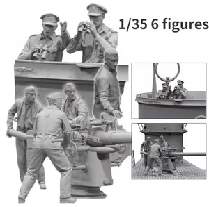 SALE 1/35 townscape work military ....6 person set resin model not yet painting unassembly resin model figure Mini 1:35 figure E911