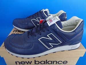 12817■新品 タグ付き デッド NEWBALANCE M576CNN ニューバランス 紺 ネイビー レザー 28.5 101/2D 箱付き 574 996 576