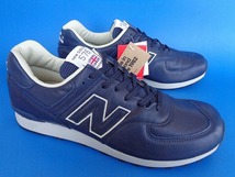 12817■新品 タグ付き デッド NEWBALANCE M576CNN ニューバランス 紺 ネイビー レザー 28.5 101/2D 箱付き 574 996 576_画像2