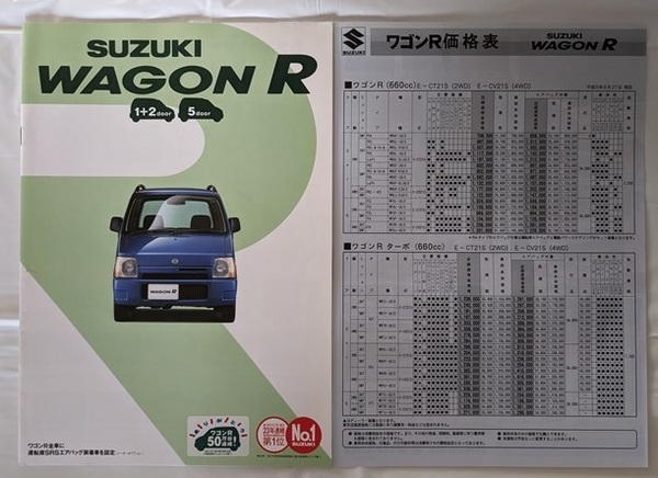 ワゴンR　(E-CT21S, E-CY21S)　車体カタログ＋価格表　96.8　WAGON R　古本・即決・送料無料　管理№ 5923 ⑫