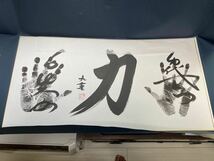 九重親方　元千代の富士　手形 色紙　サイン　二枚組　購入元チケット付き　力士サイン　横綱_画像5