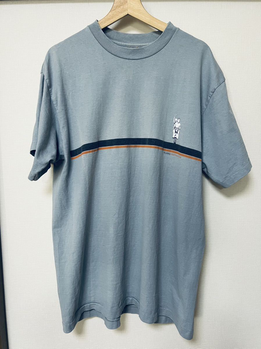 激レア 80s old stussy 白タグ オールドステューシー レーヨンシャツ L