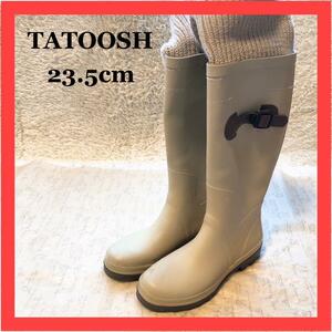 TATOOSH ゴム　長靴　レインシューズ　ライトカーキー　23.5cm