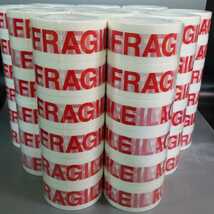 FRAGILE OPPテープ【72本】　幅4.8cm長さ66m　フラジール　国際梱包　*われもの注意_画像1