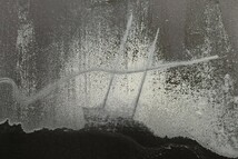 真作 清塚紀子 1976年ミクストメディア「D氏の旅行記」画寸63cm×78cm 旧満州出身 幾何学的表現や物質感を強調 新しい表現を模索 7820_画像7