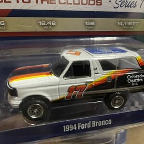 送料込 グリーンライト GREENLIGHT 1/64 1994 Ford Bronco RACE TO THE CLOUDS フォードブロンコ PIKES PEAK GRAN TURISMO