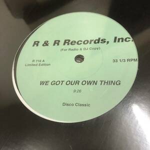 C.J. & Co / Lorraine Johnson - We Got Our Own Thing / The More I Get, The More I Want　(A20)