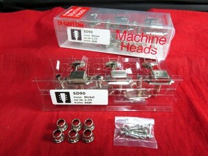 ★新品セール/最安値★GOTOH／SD90-06M-N-L3+R3◆国産 高品質 高精度 ゴトー 糸巻き◇バタービーンズ ／ クルーソンtype 片側３連 ニッケル