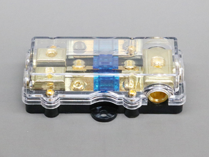 新品 60A 2連 ヒューズホルダー カーオーディオ ヒューズ管 管理番号[AS0237B1]