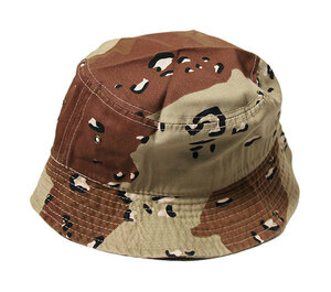 NEWHATTAN (ニューハッタン) US ハット 帽子 バケットハット (1500) Bucket Hat Desert Camo デザートカモ 迷彩 (S/M)