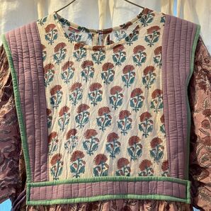 Saruche インド綿 ロング ワンピース アフガン ドレス