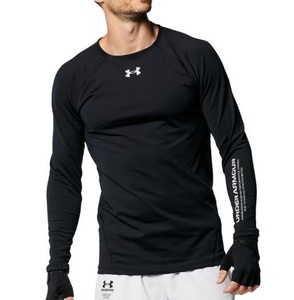 新品 アンダーアーマー 長袖 シャツ 3L XXL 黒 ブラック インナー アンダー Tシャツ UNDER ARMOUR 1375913 サムホール付 コールドギア 即決