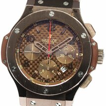 ウブロ HUBLOT 301.SL.1008.RX ビッグバン チョコレート クロノグラフ 自動巻き メンズ 保証書付き_761527_画像1