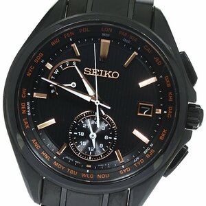 セイコー SEIKO SAGA297/8B63-0AV0 ブライツ ワールドタイム ソーラー電波 メンズ 良品 箱・保証書付き_766350