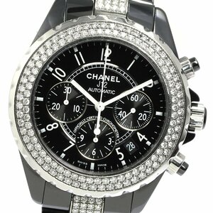  Chanel CHANEL H1706 J12 automatic diamond bezel chronograph self-winding watch men's _762393