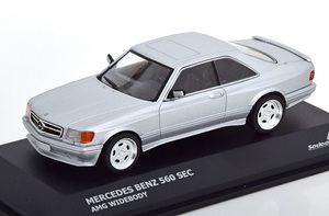 ソリド　1/43　メルセデスベンツ・560SEC AMG WideBody 　silver　2008