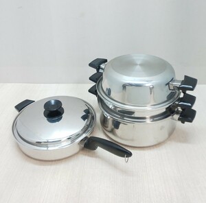 * permanent America made stainless steel two-handled pot fry pan cover set MC2000* Permanent diameter 28cm