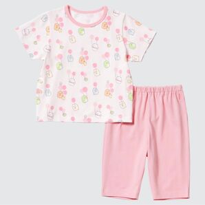 新品 ユニクロ すみっこパジャマ ピンク 80