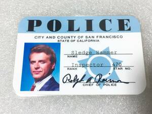 * movie drama souvenir Me . Hummer .! SFPD San Francisco police ID card David Rush san sunglasses none VERSION *