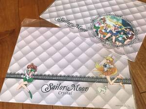  rare! new goods not for sale Pretty Soldier Sailor Moon crystal place mat 2 kind set A3 size sailor jupita-