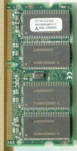 [ Mitsubishi ]64MB-PC100-144pin-CL2 SDRAM SO-DIMM