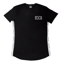 Tシャツ Lサイズ ブラック 半袖 トレーニングウェア メンズ スポーツウェア フィットネス コットン ストレッチ_画像1