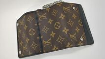 LOUIS VUITTON ポルトフォイユ コンパクト モノグラム マカサー M60167 三つ折り財布 チェーンウォレット ルイヴィトン ◆3107/SBS通り店_画像7