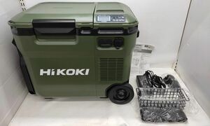 【中古良品】 HiKOKI UL18DC 18V コードレス冷温庫 フォレストグリーン 本体のみ 動作確認済 ハイコーキ ◆3117/登呂バザール店