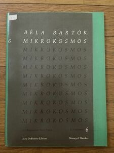 バルトーク　ミクロコスモス　6 ピアノ楽譜