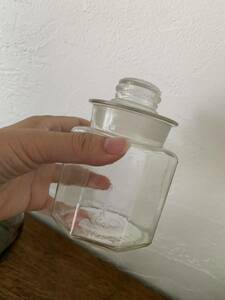 昭和レトロ ガラス容器 保存瓶 蓋付き 容器 瓶