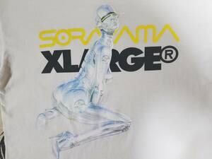 XLARGE×HAJIME SORAYAMA 空山基 エクストララージ コラボ ロンT ロングスリーブ 長袖 Tシャツ M アンドロイド 限定 完売 レア ビンテージ