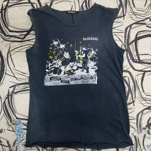 DIET BUTCHER ダイエットブッチャー スリムスキン レア BANANARS YELLOW RIOT ビンテージ パンクT ロックT ノースリーブ ダメージ Tシャツの画像3