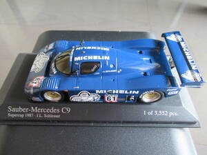 1/43 MINICHAMPS Michelin Sauber-Mercedes C9 J・L.Schlesser