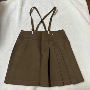 昭和レトロ　女児　ミニスカート　茶色　子供服